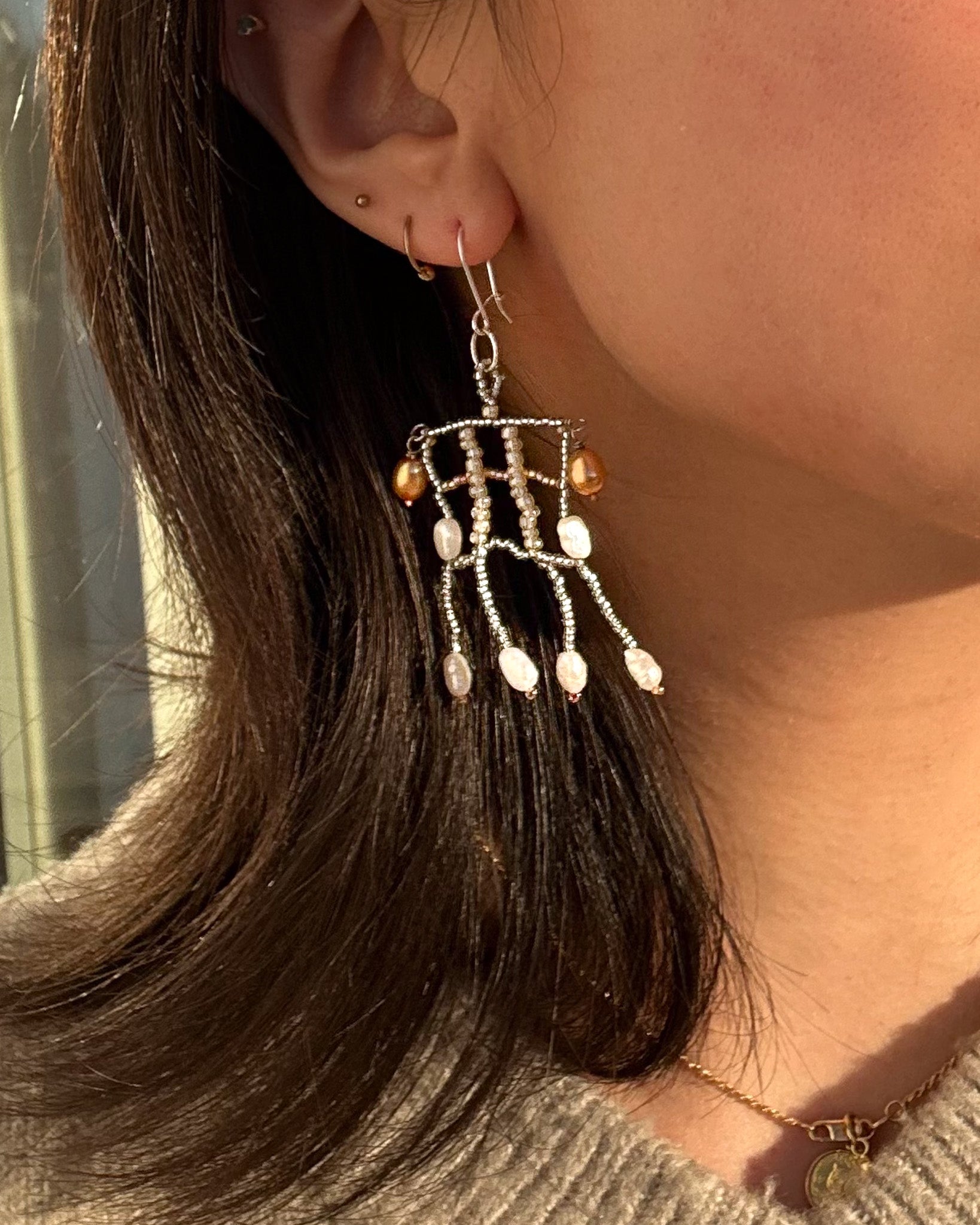 Dewdrop Window Earrings