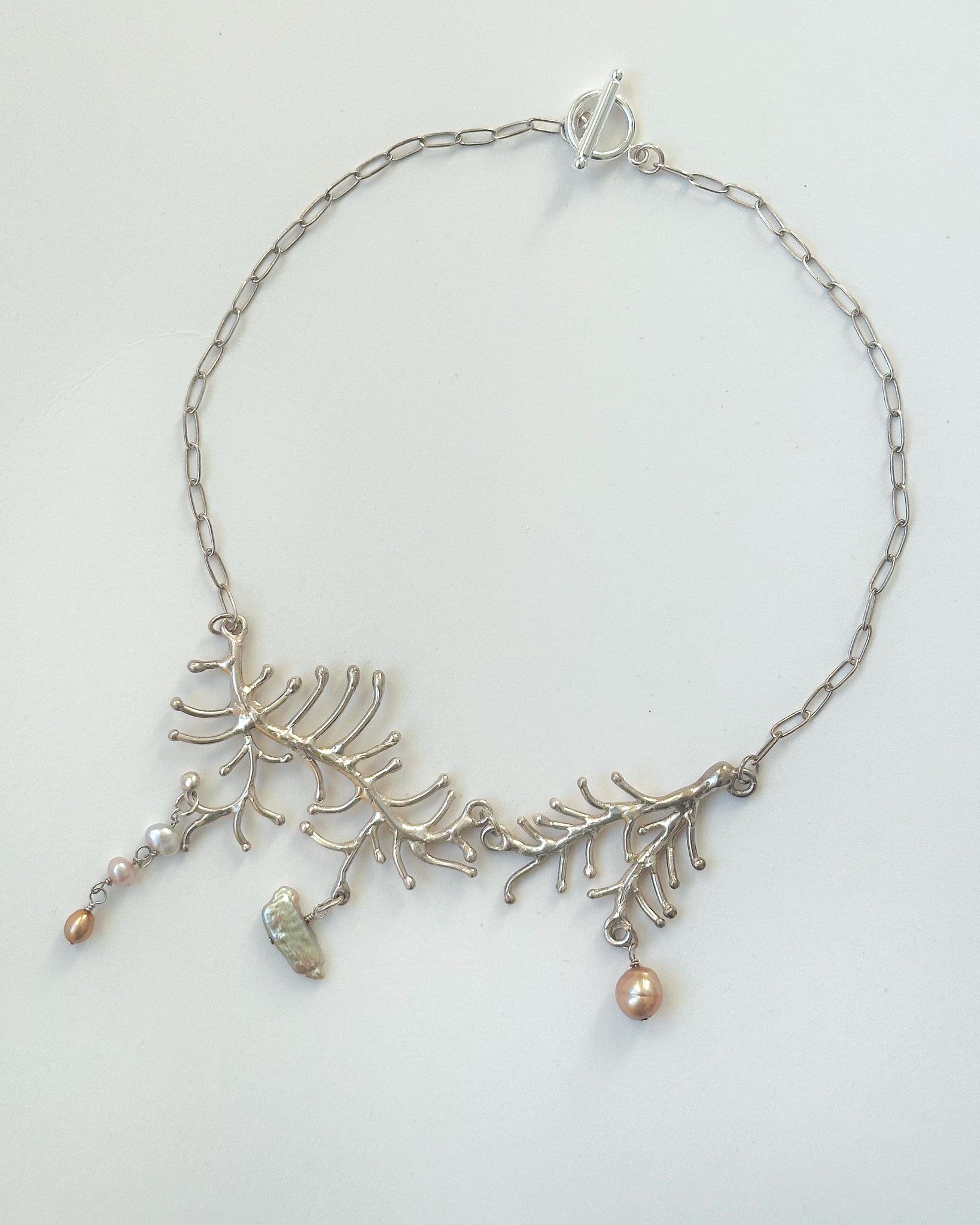 Silver Branches Necklace