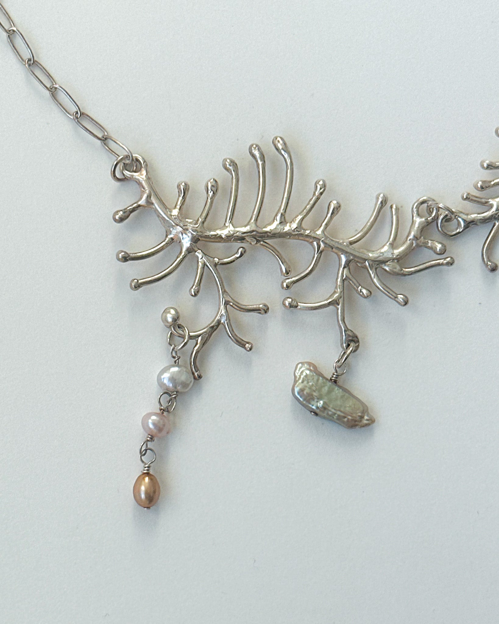 Silver Branches Necklace