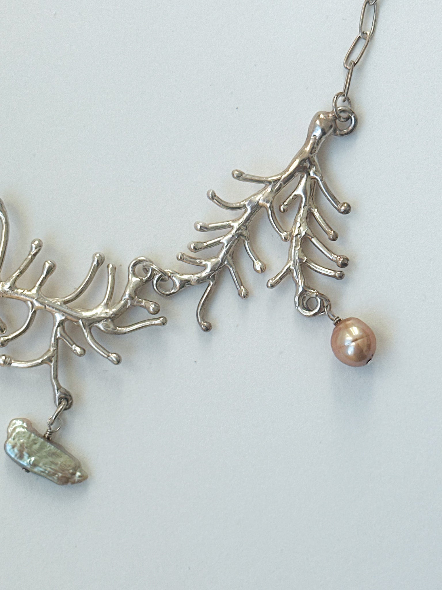 Silver Branches Necklace