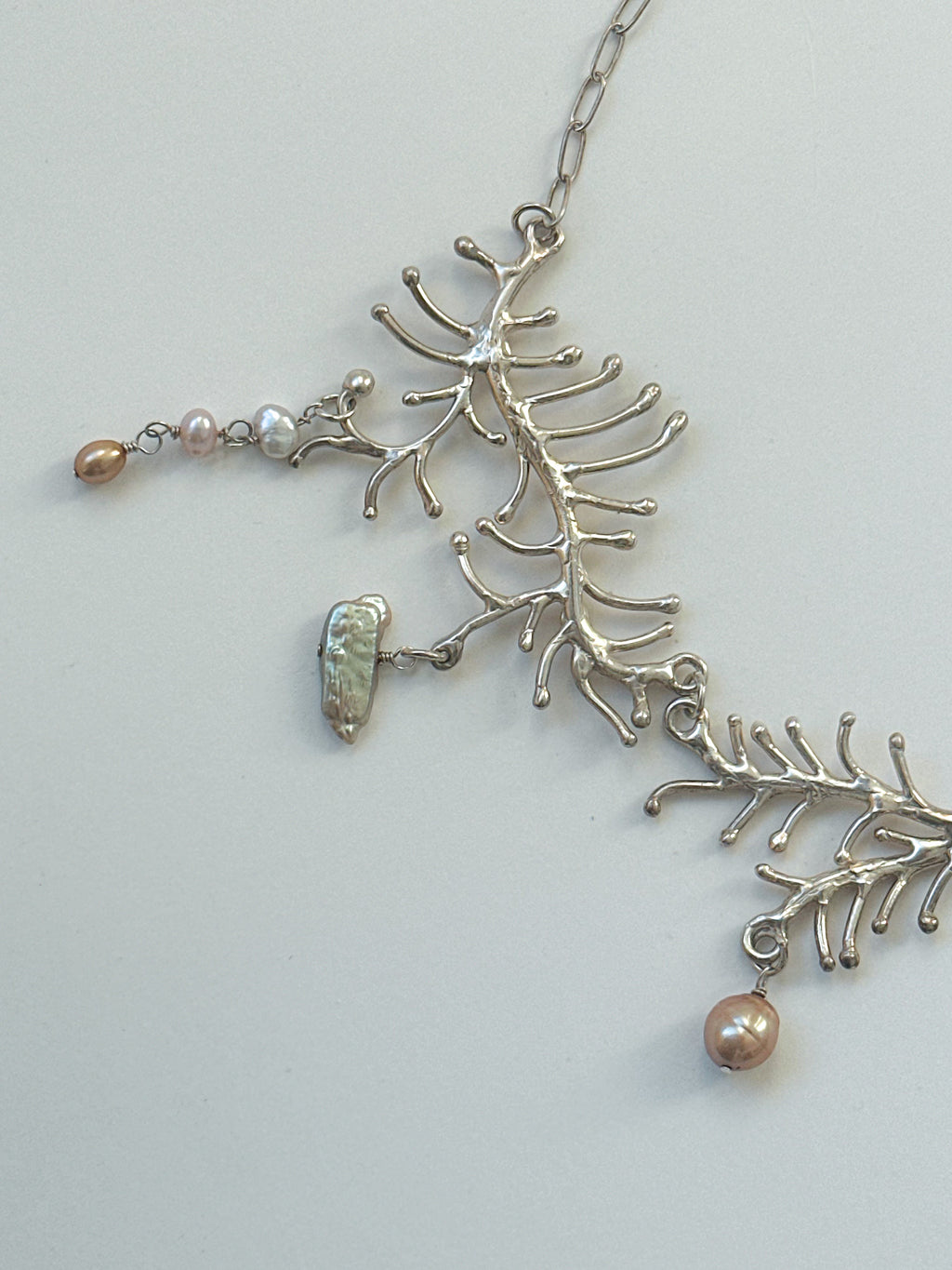 Silver Branches Necklace